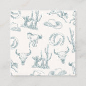 ベビー挿入囲いカード用カウボーイブック エンクロージャーカード (裏面)