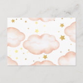 ベビー挿入用の湾曲形、キラキラキラキラ小さな星 エンクロージャーカード (裏面)