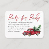 ベビー挿入用喜び本の赤い格子束 名刺 (正面)