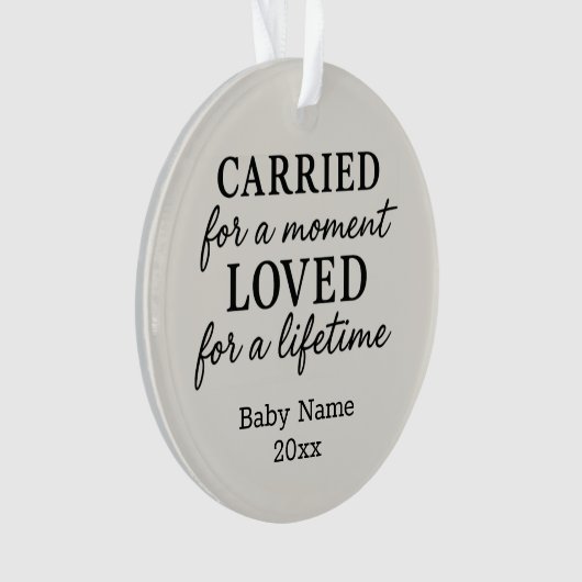 ベビー損失記念シンプルオーナメント オーナメント (正面)