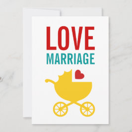 ベビー搬送男女兼用シャワー招待状 招待状