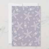 ベビー搭載 |ビーチサーフベビーシャワー招待状 招待状 (裏面)