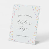 ベビー散布カスタム文字標識 台座サイン (正面)