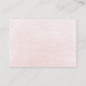 ベビー散布ピンクティーパーティー水色 エンクロージャーカード (裏面)