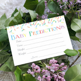 ベビー散布ベビー予測ゲーム エンクロージャーカード