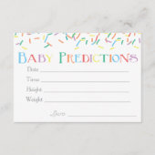 ベビー散布ベビー予測ゲーム エンクロージャーカード (正面)