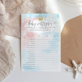 ベビー散布図 | ABCジェンダーのリビールゲーム