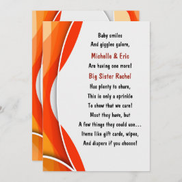 ベビー散布招待状 招待状