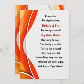 ベビー散布招待状 招待状