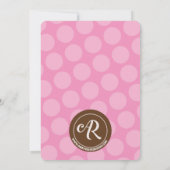 ベビー散布招待状 招待状 (裏面)