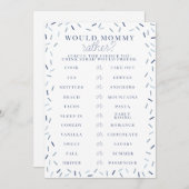 ベビー散水シャワーゲーム 招待状 (正面/裏面)