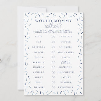 ベビー散水シャワーゲーム 招待状