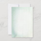 ベビー散水シャワーサンキューグリーンホワイトローズ サンキューカード (裏面)