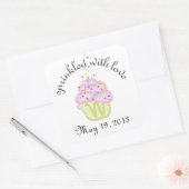 ベビー散水シャワースクエアステッカー スクエアシール (封筒)