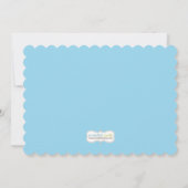 ベビー散水シャワー招待状 招待状 (裏面)