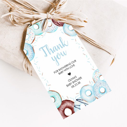 ベビー散水ドーナツ赤ちゃんシャワーメッセージカード ギフトタグ