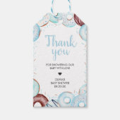 ベビー散水ドーナツ赤ちゃんシャワーメッセージカード ギフトタグ (正面)
