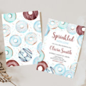 ベビー散水ドーナツ赤ちゃんシャワー 招待状
