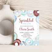 ベビー散水ドーナツ赤ちゃんシャワー 招待状