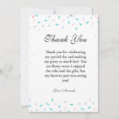 ベビー散水中性ベビーシャワーサンキューカード 招待状 (正面)