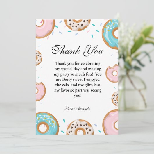 ベビー散水中性ベビーシャワーサンキューカード 招待状 (スタンド正面)