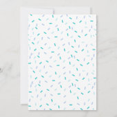 ベビー散水少年ベイビーシャワーサンキューカード 招待状 (裏面)