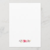 ベビー散水式シャワー推量ゲームと願い アドバイスカード (裏面)