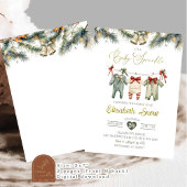 ベビー散水式物干しホリデーベビーシャワー 招待状