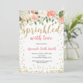 ベビー散水招待状カードフローラ 招待状 (スタンド正面)