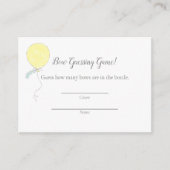 ベビー散水推測遊技赤ちゃんシャワー エンクロージャーカード (正面)