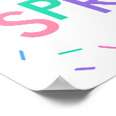 ベビー散水男女兼用歓迎ポスター ポスター (角)