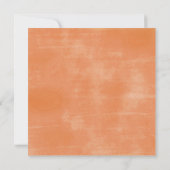 ベビー散水秋カボチャ山花ベビースワーシャワー 招待状 (裏面)