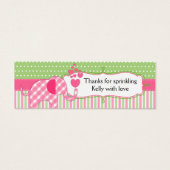 ベビー散水赤ちゃんシャワーありがとうラベル (正面)