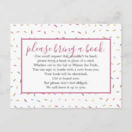 ベビー散水赤ちゃんシャワーブックの挿入要求 インビテーションポストカード