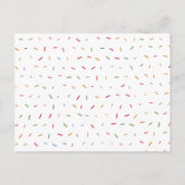 ベビー散水赤ちゃんシャワーブックの挿入要求 インビテーションポストカード (裏面)