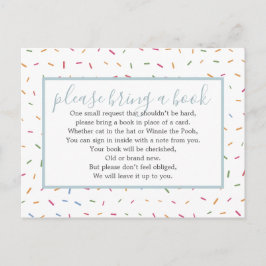 ベビー散水赤ちゃんシャワーブックの挿入要求 インビテーションポストカード