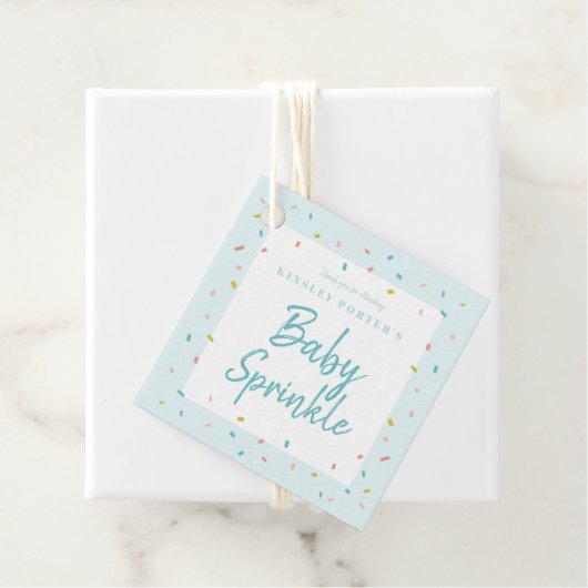 ベビー散水赤ちゃんシャワーメッセージカード フェイバータグ (インサイチュ)