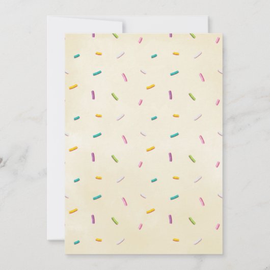 ベビー散水赤ちゃんシャワー男女兼用パーティー 招待状 (裏面)