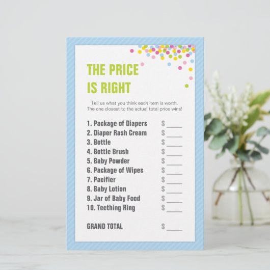 ベビー散水/赤ちゃんシャワー価格は右 – 青 (スタンド正面)