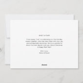 ベビー新婚初めてのクリスマス外は寒い シーズンカード (裏面)