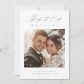 ベビー新婚初めてのクリスマス外は寒い シーズンカード (正面)