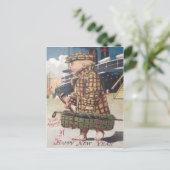 ベビー新年シガーゴルフバッグ船 シーズンポストカード (スタンド正面)