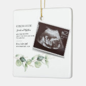 ベビー明けユーカリ植物妊娠アナウンクス セラミックオーナメント (左)