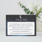 ベビー星空の夜の赤ちゃんシャワーカード用の本 招待状 (スタンド正面)