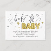 ベビー星風船性別でシャワーが明らかになる本 エンクロージャーカード (正面)