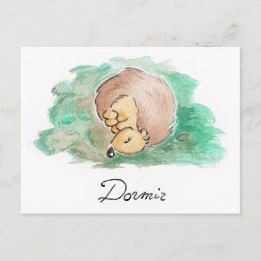 ベビー昼寝 ポストカード (正面)