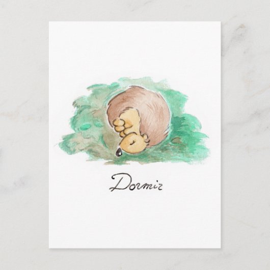 ベビー昼寝 ポストカード (正面)