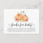 ベビー書依頼カード用かぼちゃ書籍 エンクロージャーカード (正面)