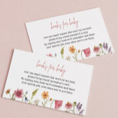 ベビー書依頼カード用の小さな山花本 エンクロージャーカード