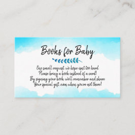 ベビー書依頼赤ちゃんシャワー招待状 名刺